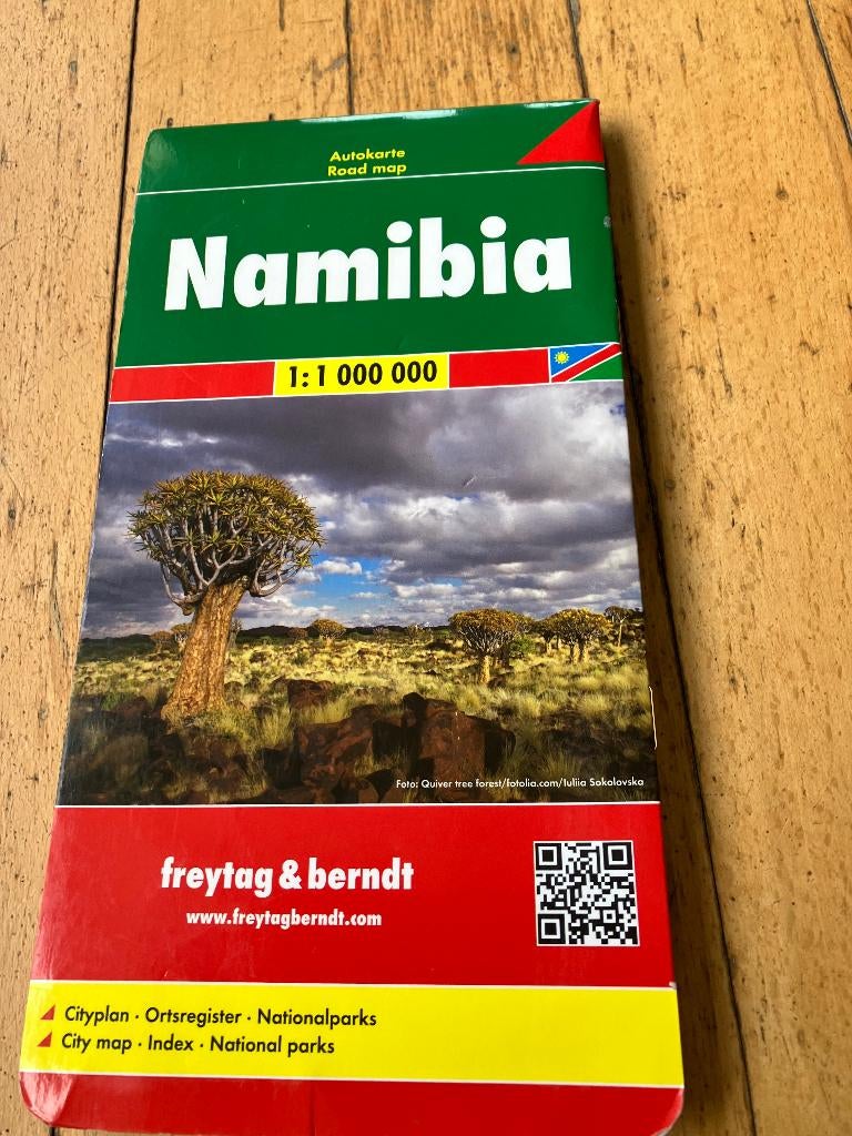 LANDKAART NAMIBIE, Boeken, Reisgidsen, Ophalen of Verzenden, Gelezen, Overige merken, Europa