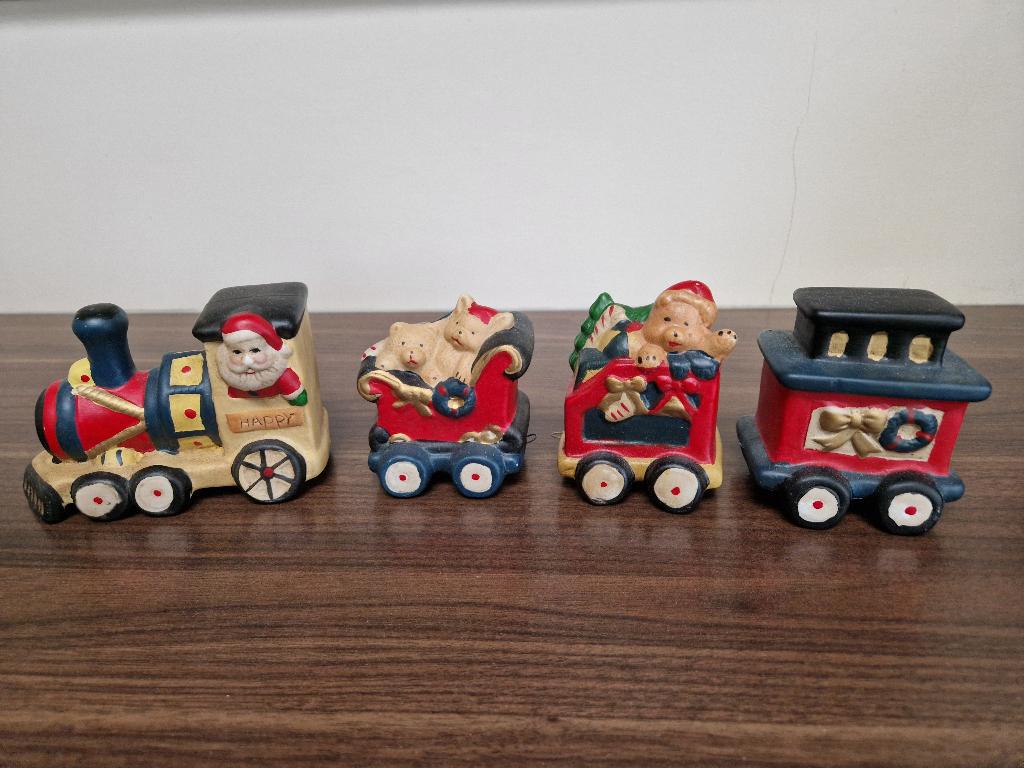 decoratieve kersttrein, Ophalen of Verzenden, Zo goed als nieuw