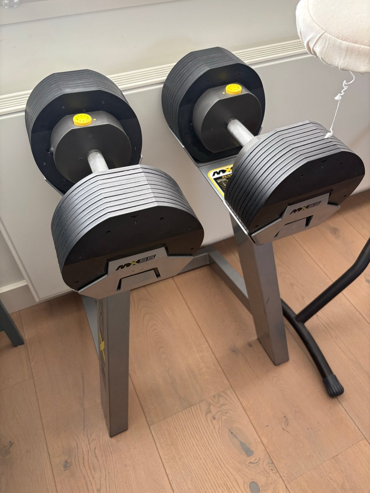 MX Select MX55 verstelbare dumbbells met standaard, Ophalen, Zo goed als nieuw, Armen, Dumbbell