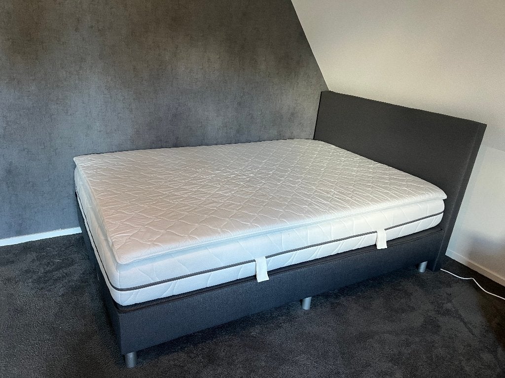 Boxspring bed 1.40 m breed, Ophalen, Gebruikt, Eenpersoons, 140 cm