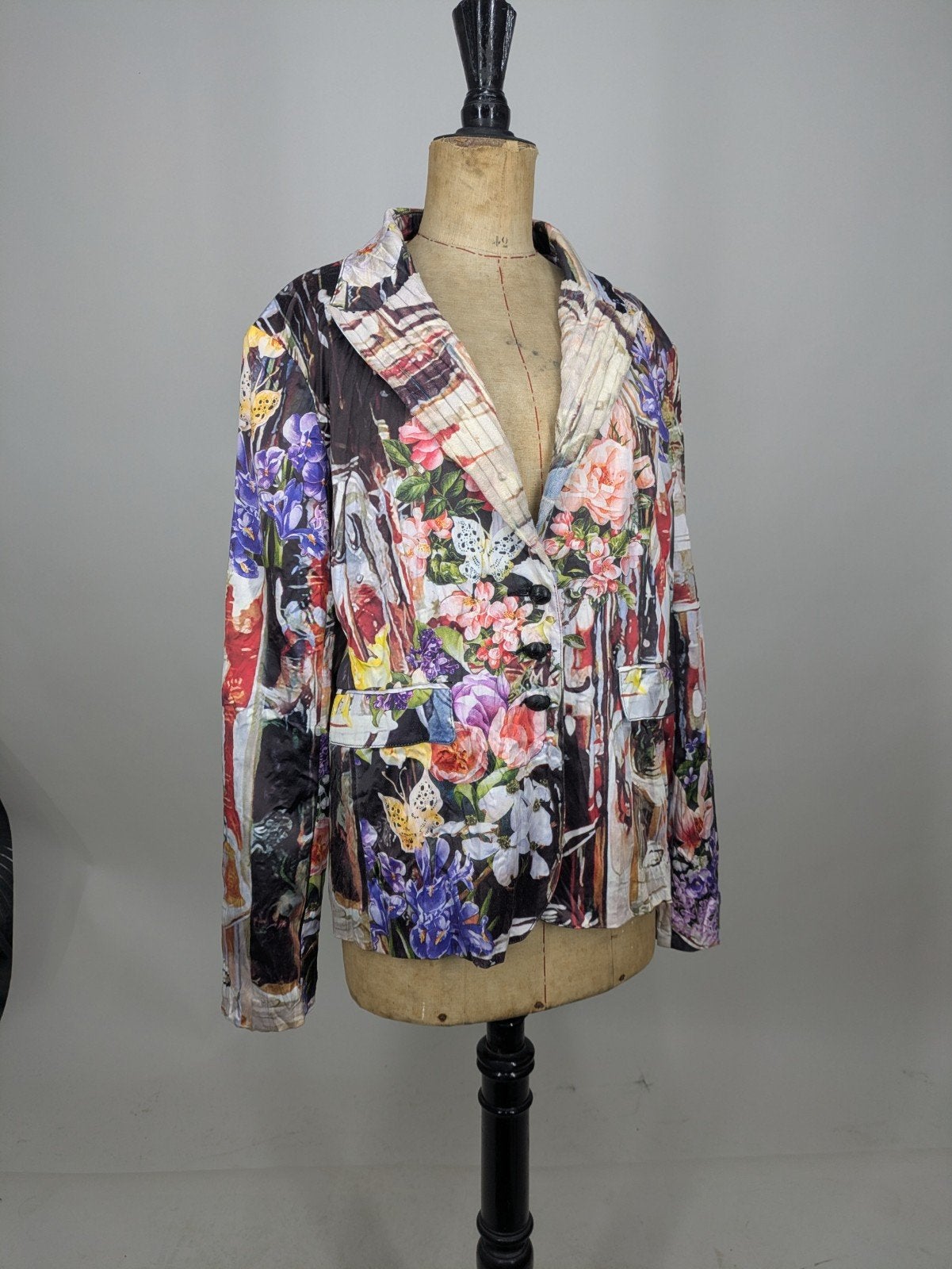 Etoile Du Monde fluwelen bloemenprint jasje, Kleding | Dames, Overige kleuren, Etoile Du Monde, Maat 42/44 (L), Onbekend