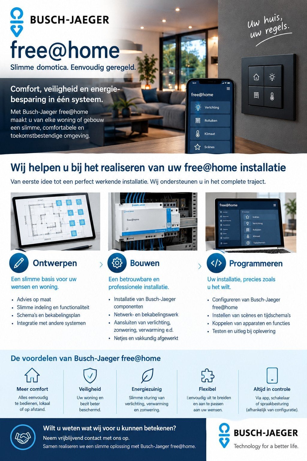 Domotica Busch Jaeger Free@home, Verzenden, Busch Jaeger