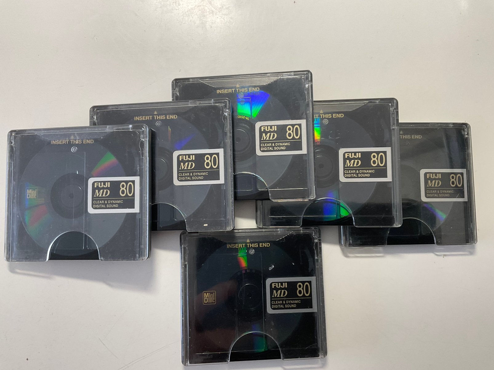Minidisc’s. FUJI  MD 80.  6x als nieuw. 80 minuten, Audio, Tv en Foto, Walkmans, Discmans en Minidiscspelers, Ophalen of Verzenden