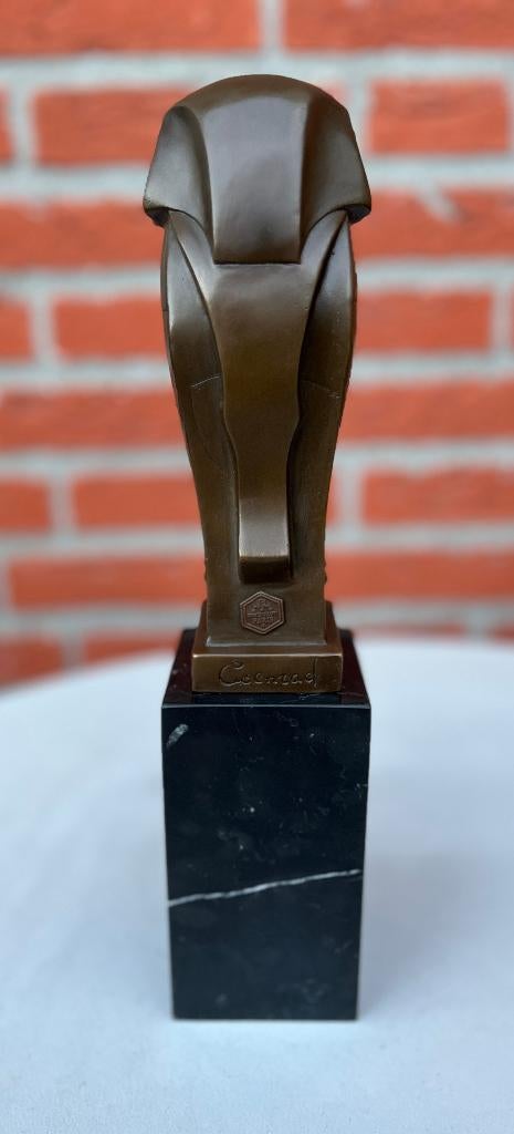 Bronzen beeld van art deco uil. Naar Johan Coenraad Altorf., Antiek en Kunst, Art deco, Ophalen of Verzenden, 20 - 50 cm, Beeld