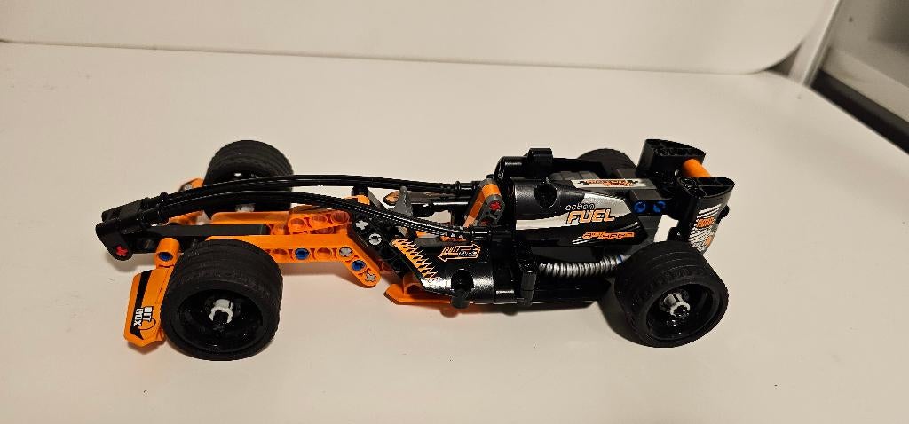 LEGO technic 42026 Black Champion Racewagen pullback, Ophalen of Verzenden, Zo goed als nieuw, Complete set, Lego