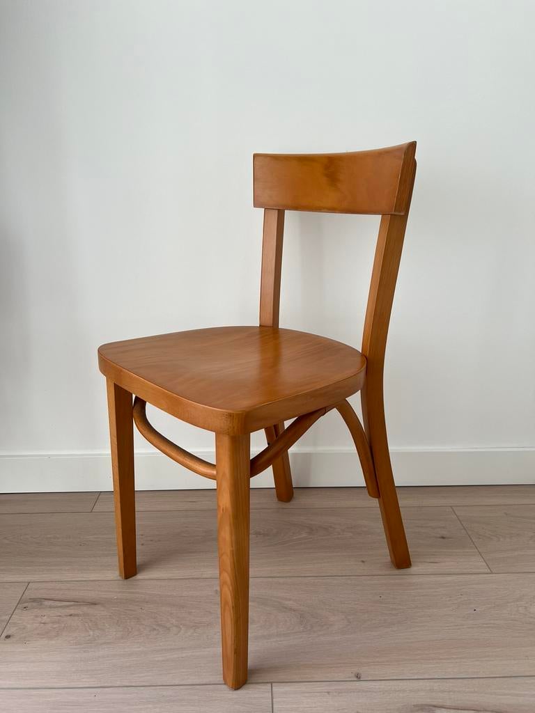 4 Ikea vintage stoelen / Thonet stijl, Ophalen, Gebruikt, Bruin, Vier