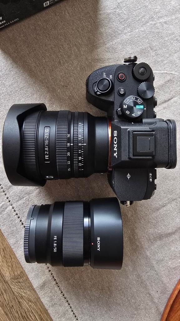 Sony Alpha A7 IV met 16-25mm f/2.8 GM en 50mm f/1.8 lenzen!, Audio, Tv en Foto, Fotocamera's Digitaal, Spiegelreflex, Ophalen of Verzenden