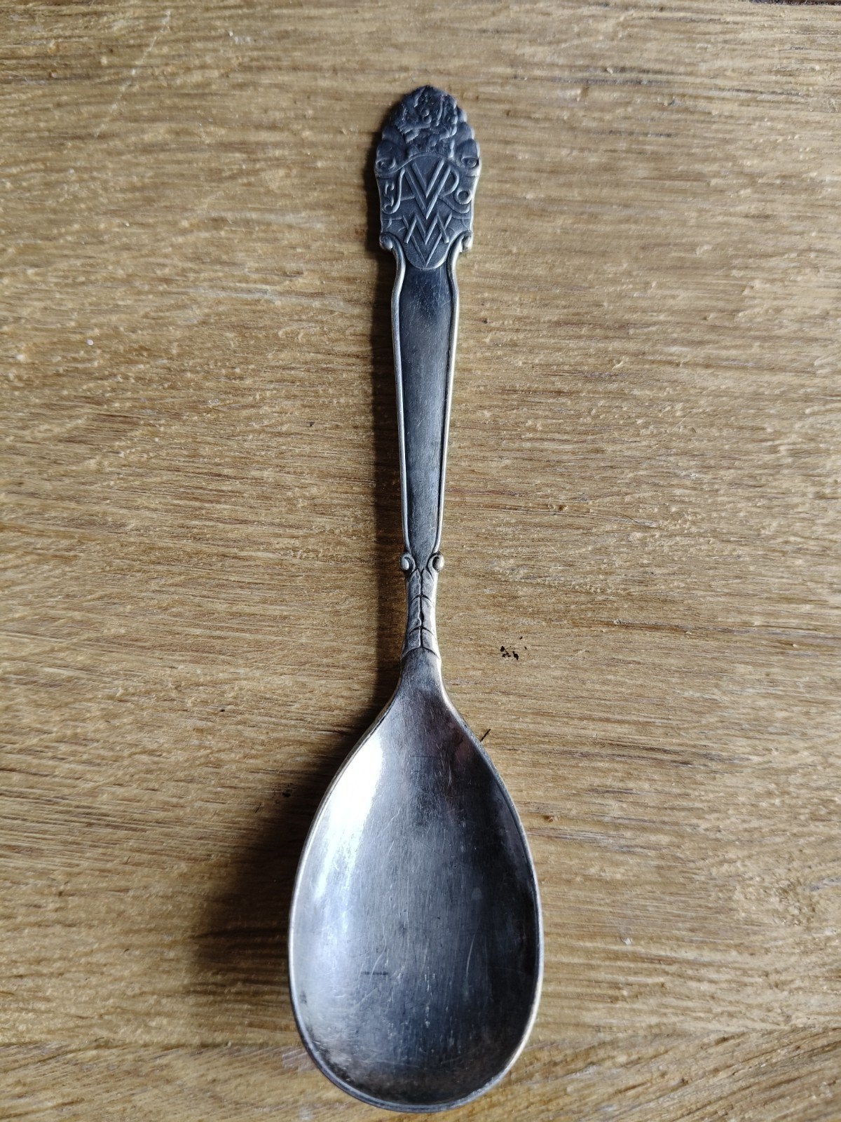Verzilverde AVRO suikerlepel 1934 - Georg Nilsson Gero, Antiek en Kunst, Ophalen of Verzenden