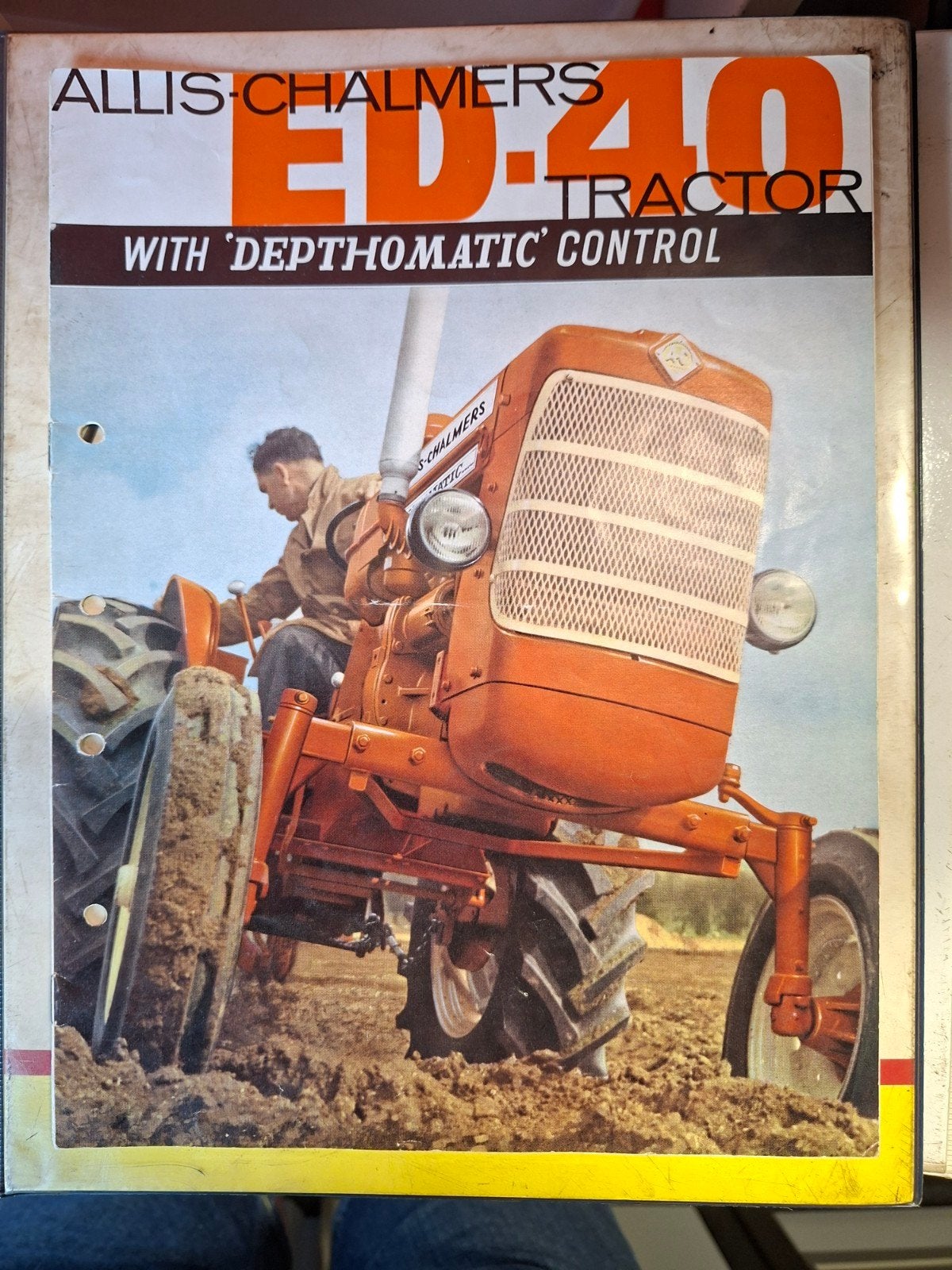 Folder Allis Chalmers ED-40, Ophalen of Verzenden, Gelezen, Tractor en Landbouw