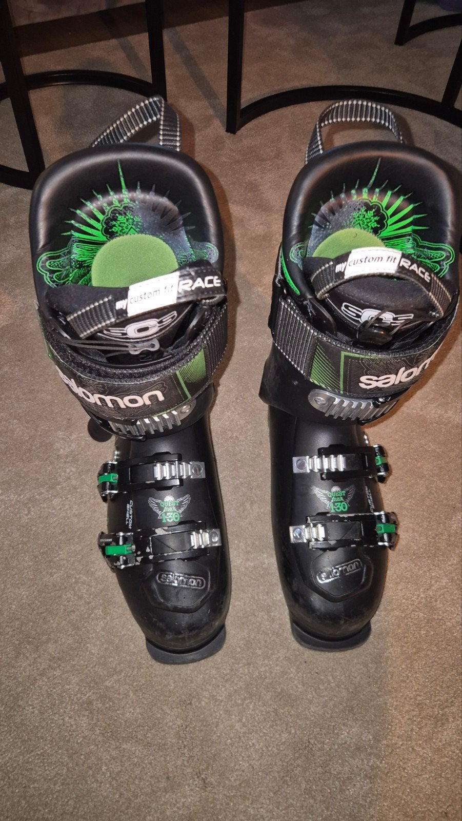 Salomon quest max 130 skischoenen maat 25, 160 tot 180 cm, Gebruikt, Schoenen, Salomon
