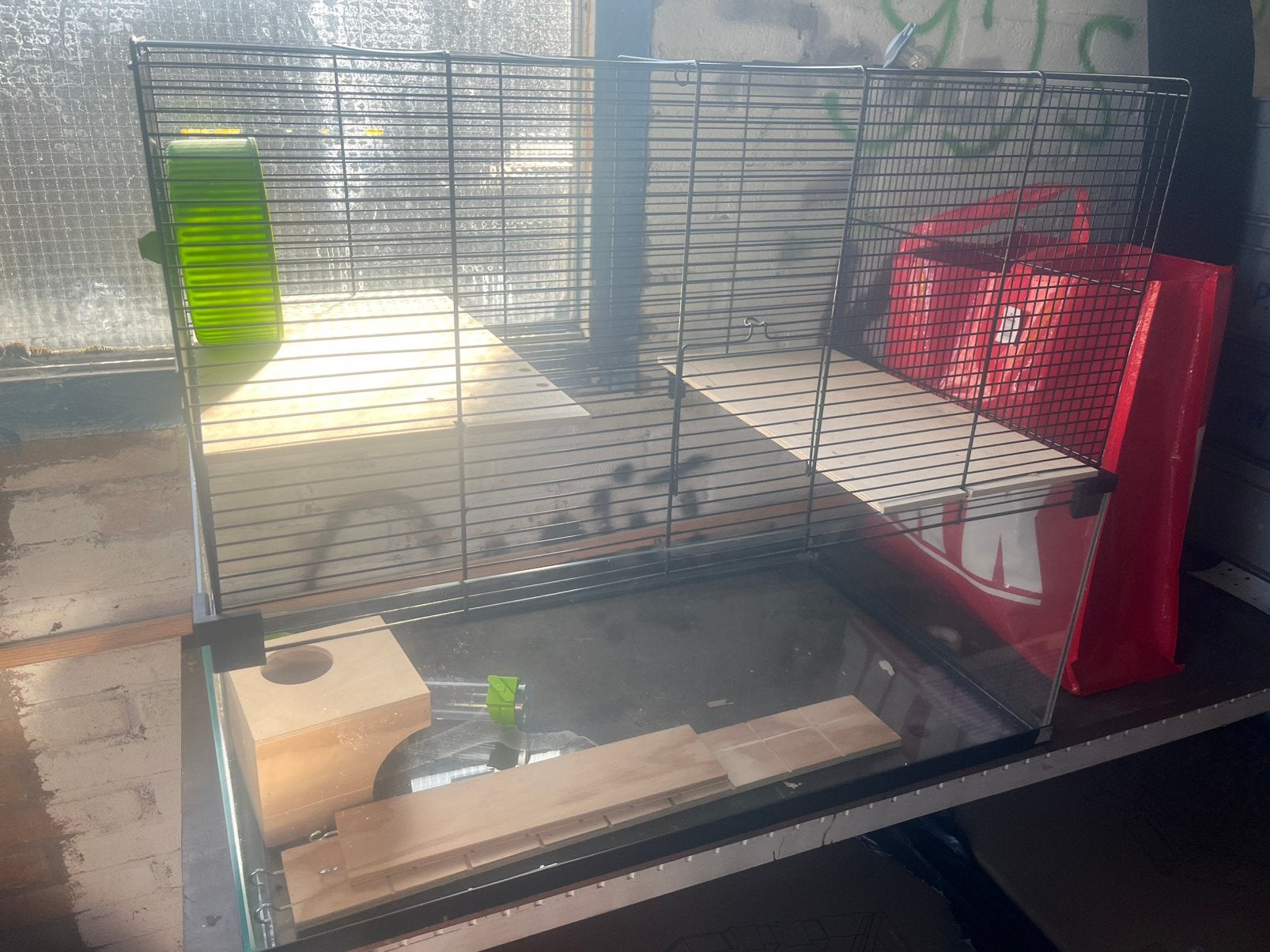 Te koop knaagdieren kooi, Dieren en Toebehoren, Ophalen, Kooi, 60 tot 90 cm, Zo goed als nieuw