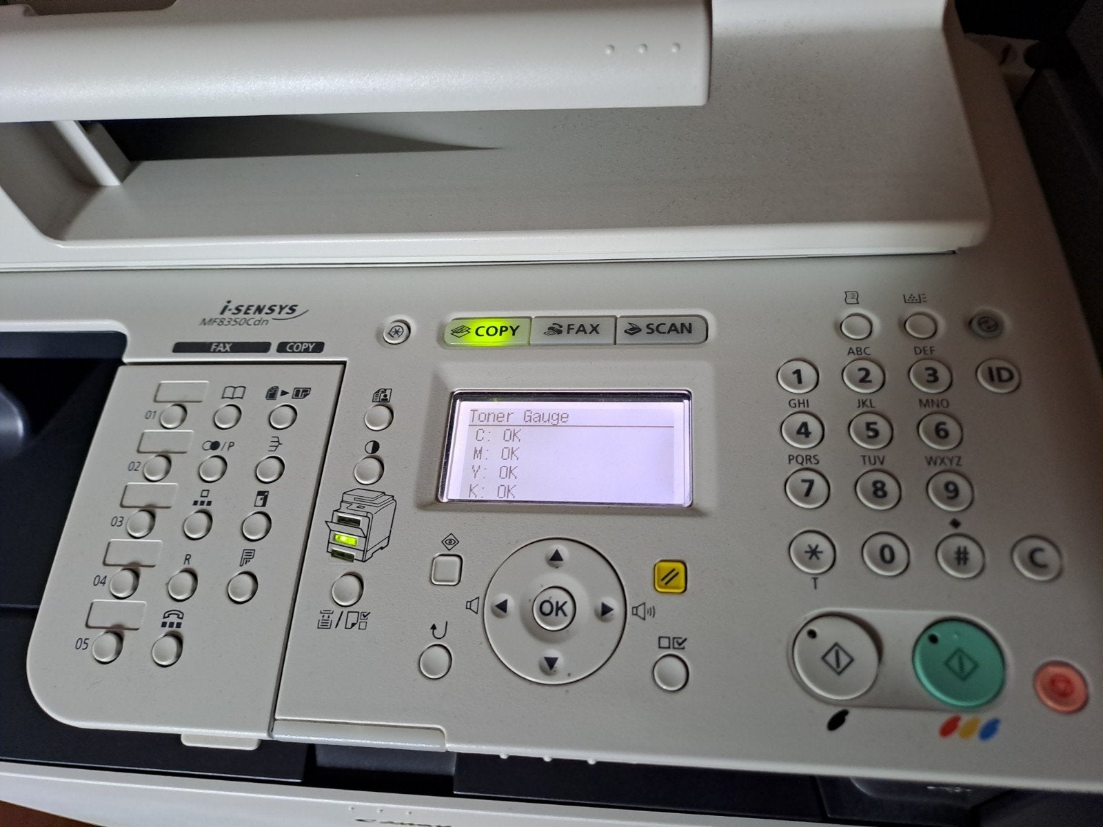 Canon i-Sensys MF8350Cdn all-in-one Laserprinter nwe toners, Computers en Software, Printers, Gebruikt, All-in-one, Ophalen of Verzenden