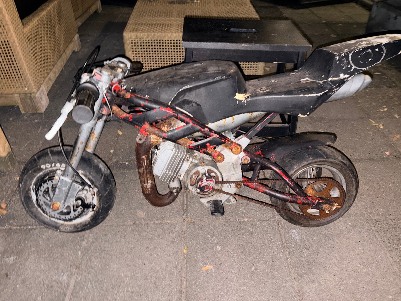 Oude Pitbike - Opknapper of voor onderdelen, Fietsen en Brommers, Ophalen of Verzenden, Gebruikt