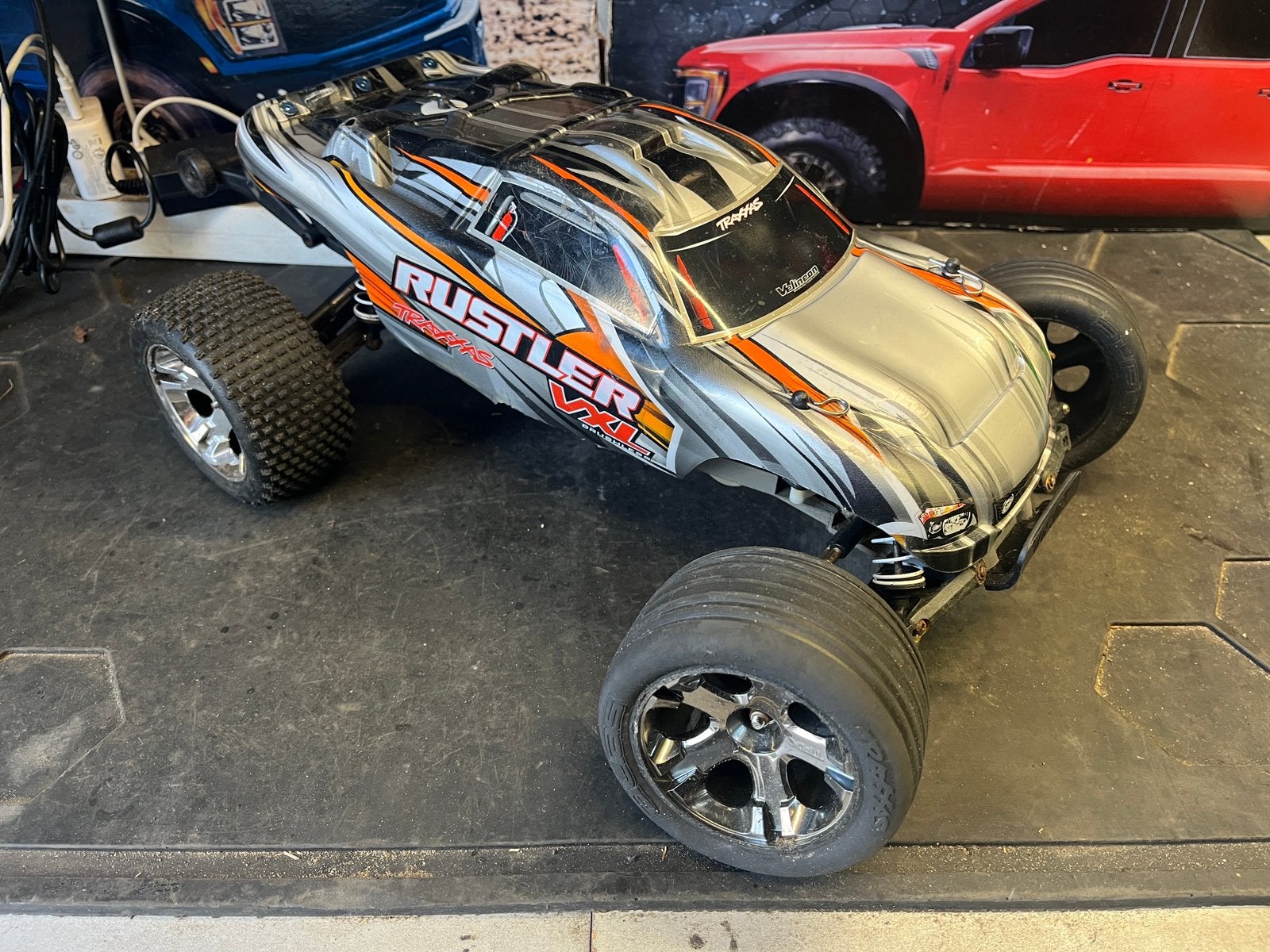 Traxxas Rustler VXL 2wd RC stadium truck auto ROLLER, Elektro, Gebruikt, Auto offroad, Ophalen of Verzenden