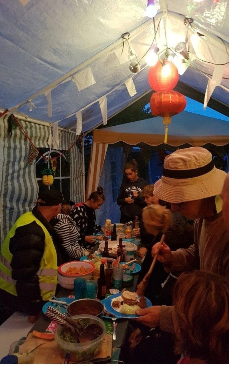 partytent feesttent opruiming koopje, Tuin en Terras, Ophalen, Gebruikt, 5 tot 8 meter