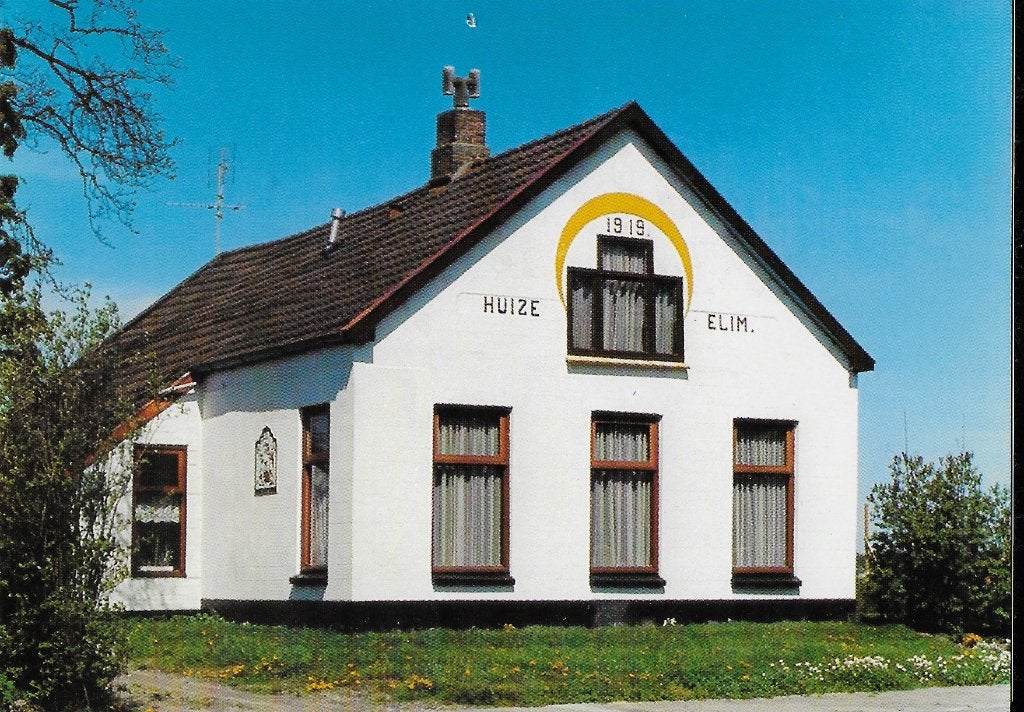 Huize Elim gelopen Ansichtkaart ( 1203 ), Verzamelen, Ansichtkaarten | Nederland, Ophalen of Verzenden, 1980 tot heden, Gelopen