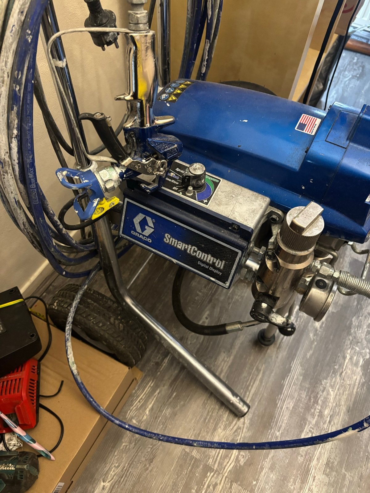 Graco St Max 2 595 PC Pro Airless Verfspuit, Ophalen, Gebruikt, Verfspuit of Verfpomp