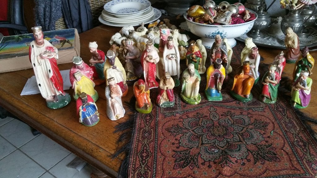losse verkoop kerstbeeldjes koningen, Ophalen of Verzenden, Gebruikt