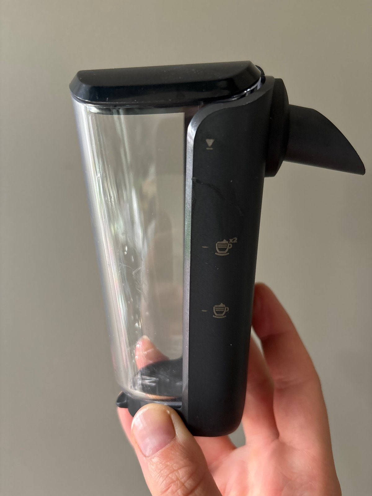 Philips LatteGo melkopschuimer/ reservoir zwart - Nieuw, Ophalen, Zo goed als nieuw, Elektrische melkopschuimer