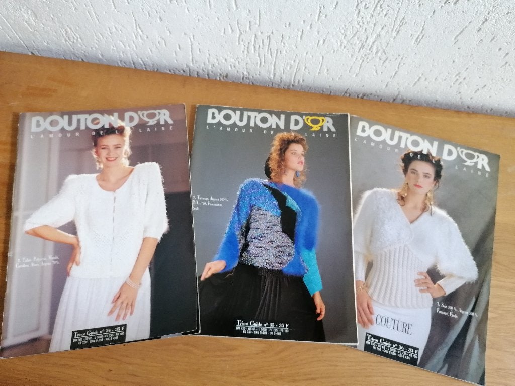 Breimode magazines Bouton Dór  no 34,35 36 per stuk € 4,00, Hobby en Vrije tijd, Breien en Haken, Ophalen of Verzenden, Zo goed als nieuw