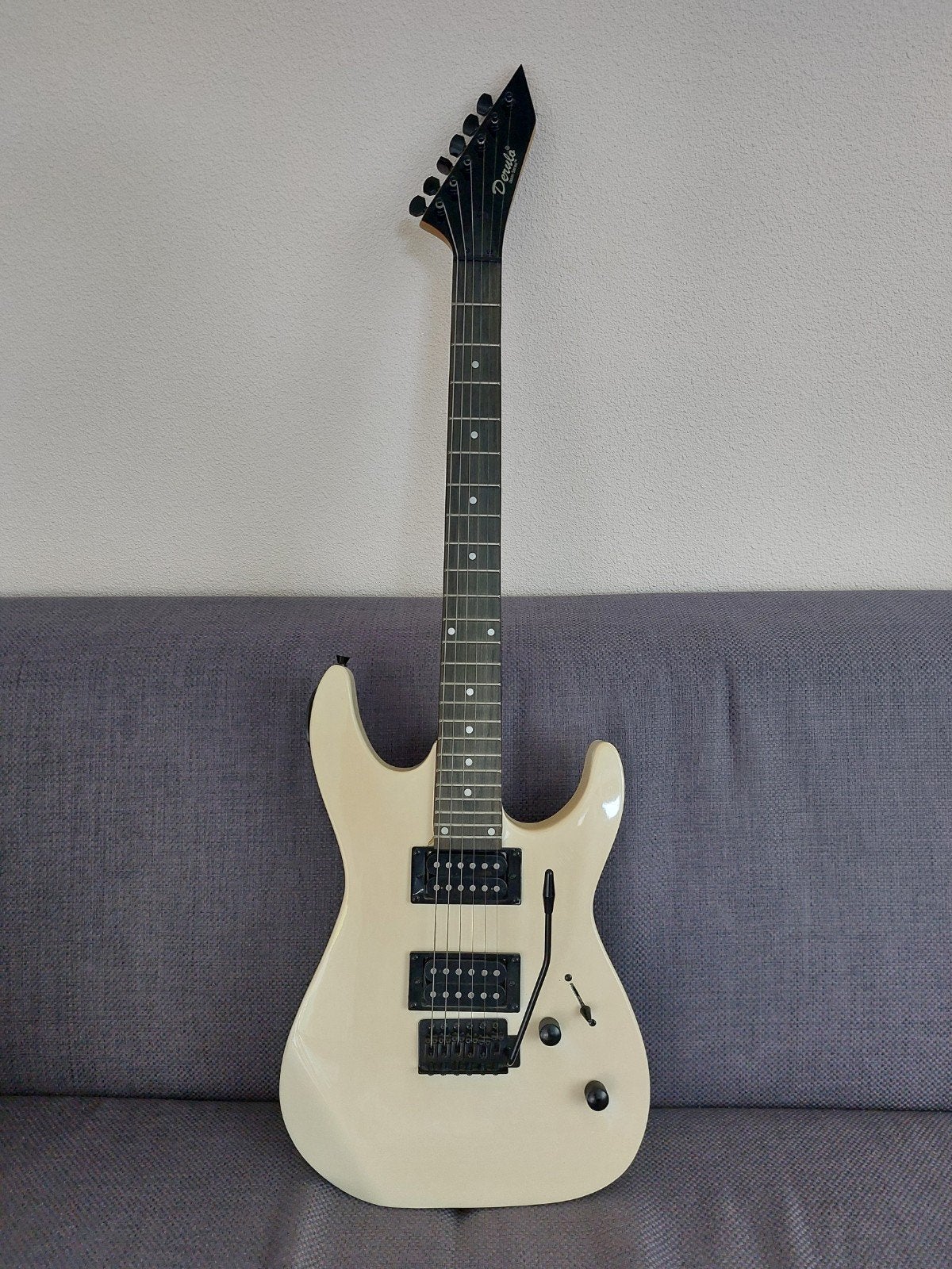 Derulo Jason Series elektrische gitaar, wit, met hoes, Ophalen, Solid body, Overige merken