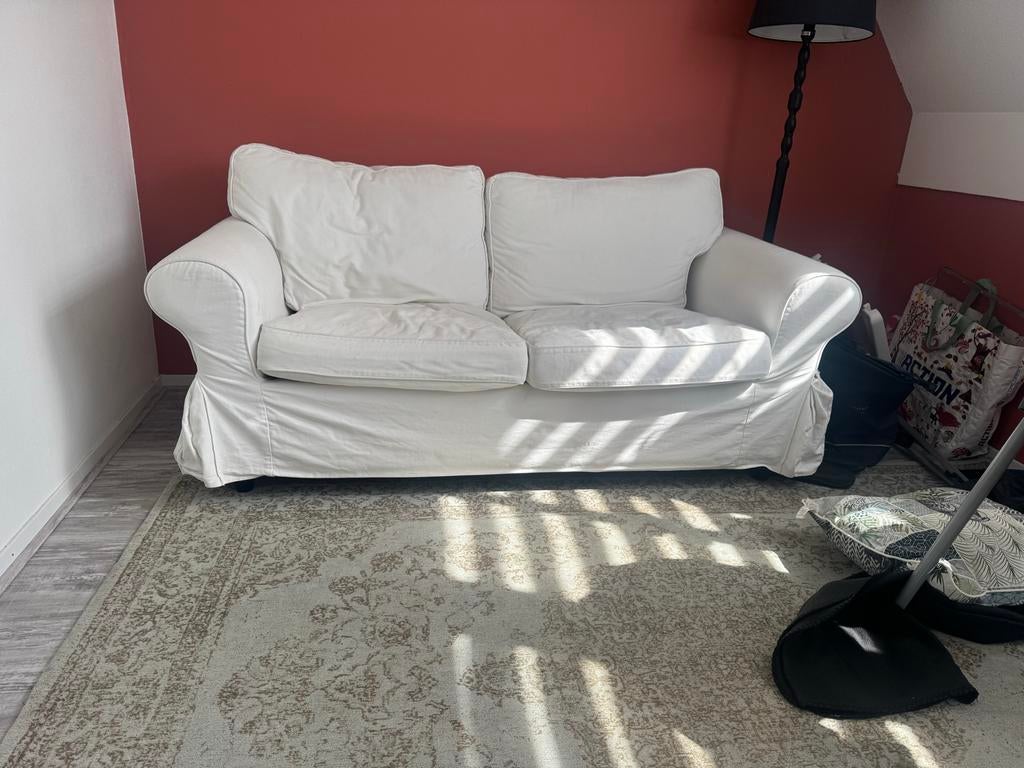 Witte IKEA bank, Ophalen, Gebruikt, 150 tot 200 cm, Tweepersoons