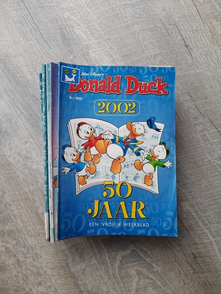 Donald Duck jaargang 2002, 50 jaar-jubileum jaar, Boeken, Stripboeken, Gelezen, Complete serie of reeks, Ophalen of Verzenden