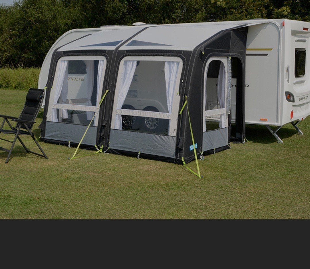 Kampa Rally AIR Pro 330 caravanvoortent, Caravans en Kamperen, Ophalen of Verzenden, Zo goed als nieuw, Kampa Dometic