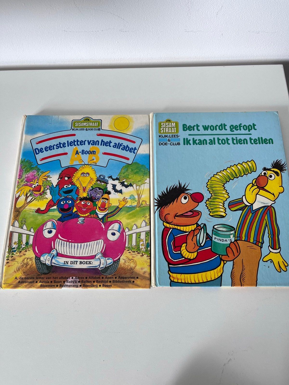 Sesamstraat Boeken: De Eerste Letter & Bert wordt gefopt, Boeken, Ophalen of Verzenden, Gelezen, 2 tot 3 jaar