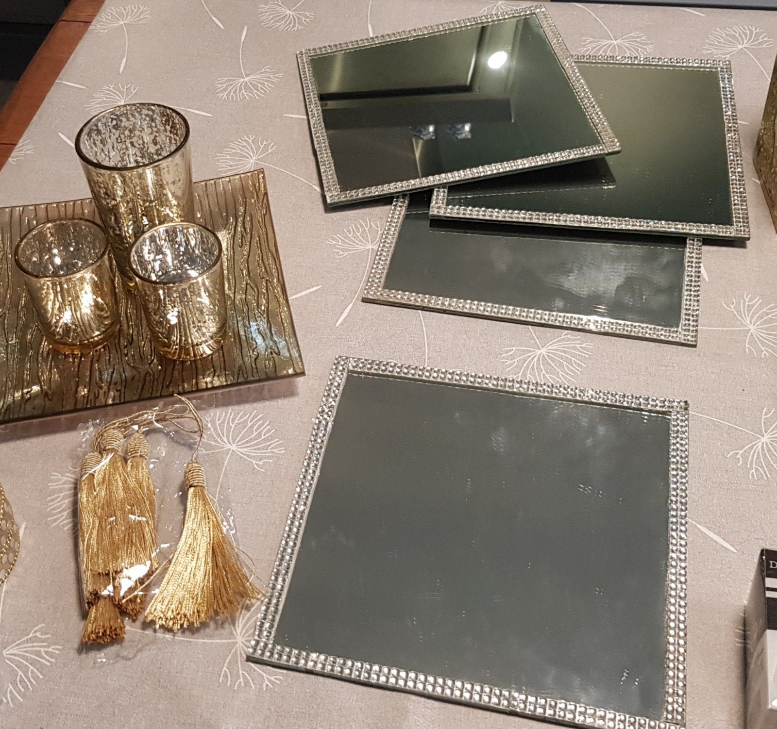decoratie onderzetter, Ophalen of Verzenden, Zo goed als nieuw, Rond, Overige materialen