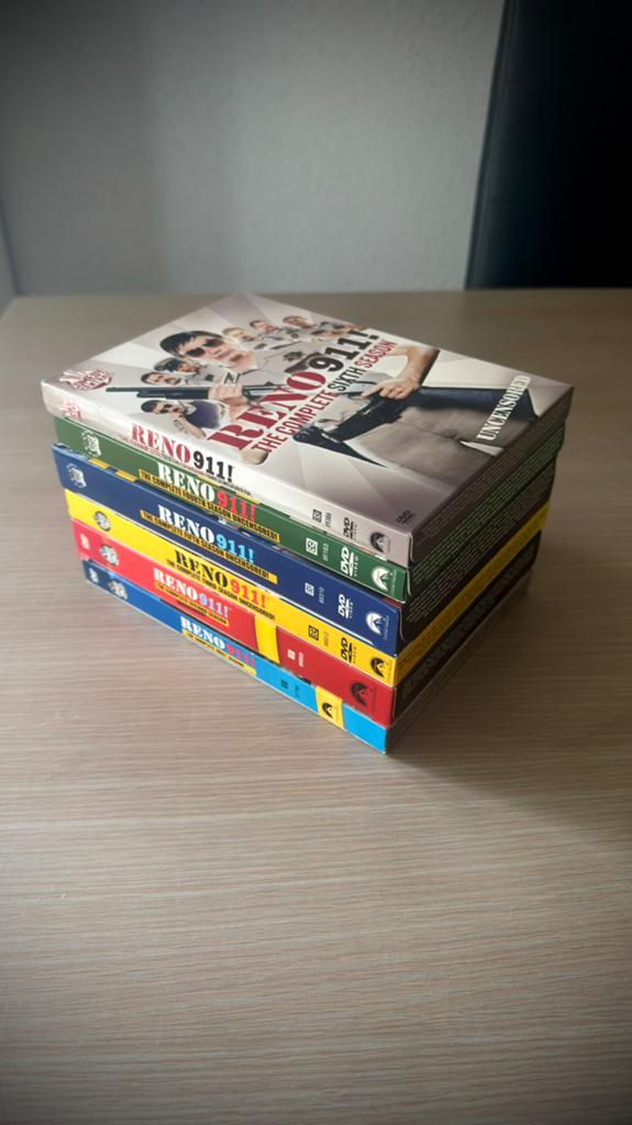 Reno 911! Seizoen 1 t/m 6 DVD Boxset Regio 1 comedy central, Vanaf 12 jaar, Ophalen of Verzenden, Gebruikt, Komedie