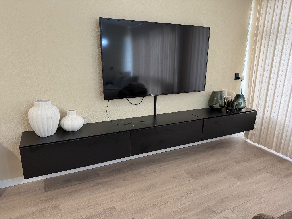 Tv meubel zwart, Ophalen, Gebruikt, 25 tot 50 cm, Minder dan 100 cm