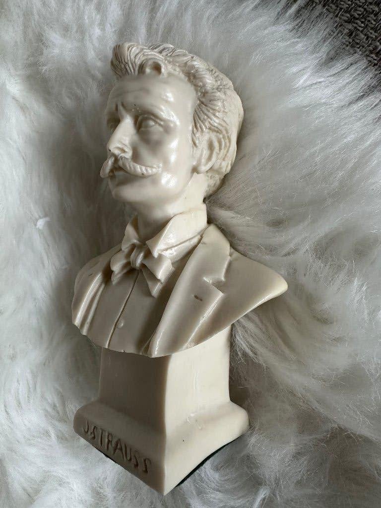 buste Johann Strauss, Verzamelen, Beelden en Beeldjes, Ophalen of Verzenden, Zo goed als nieuw, Mens