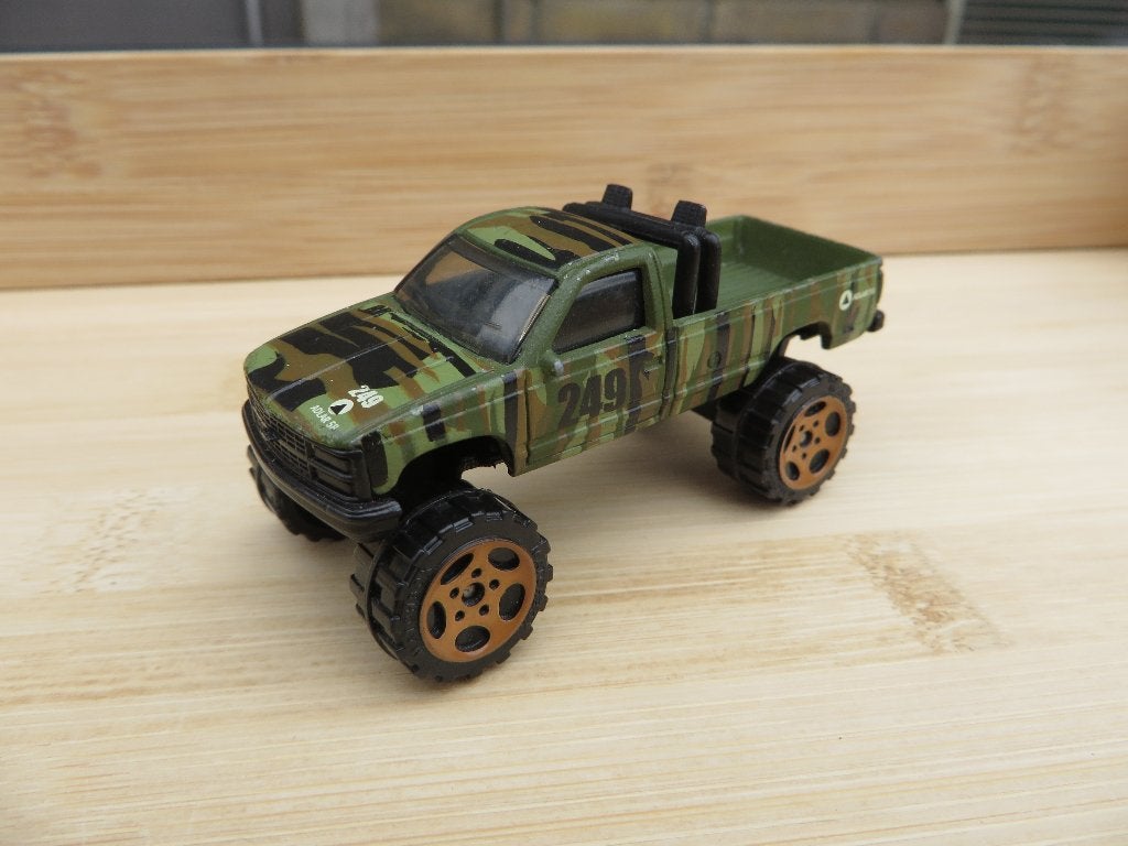 Matchbox Chevy K-1500 Pickup LEGER GROEN, Ophalen of Verzenden, Zo goed als nieuw, Auto