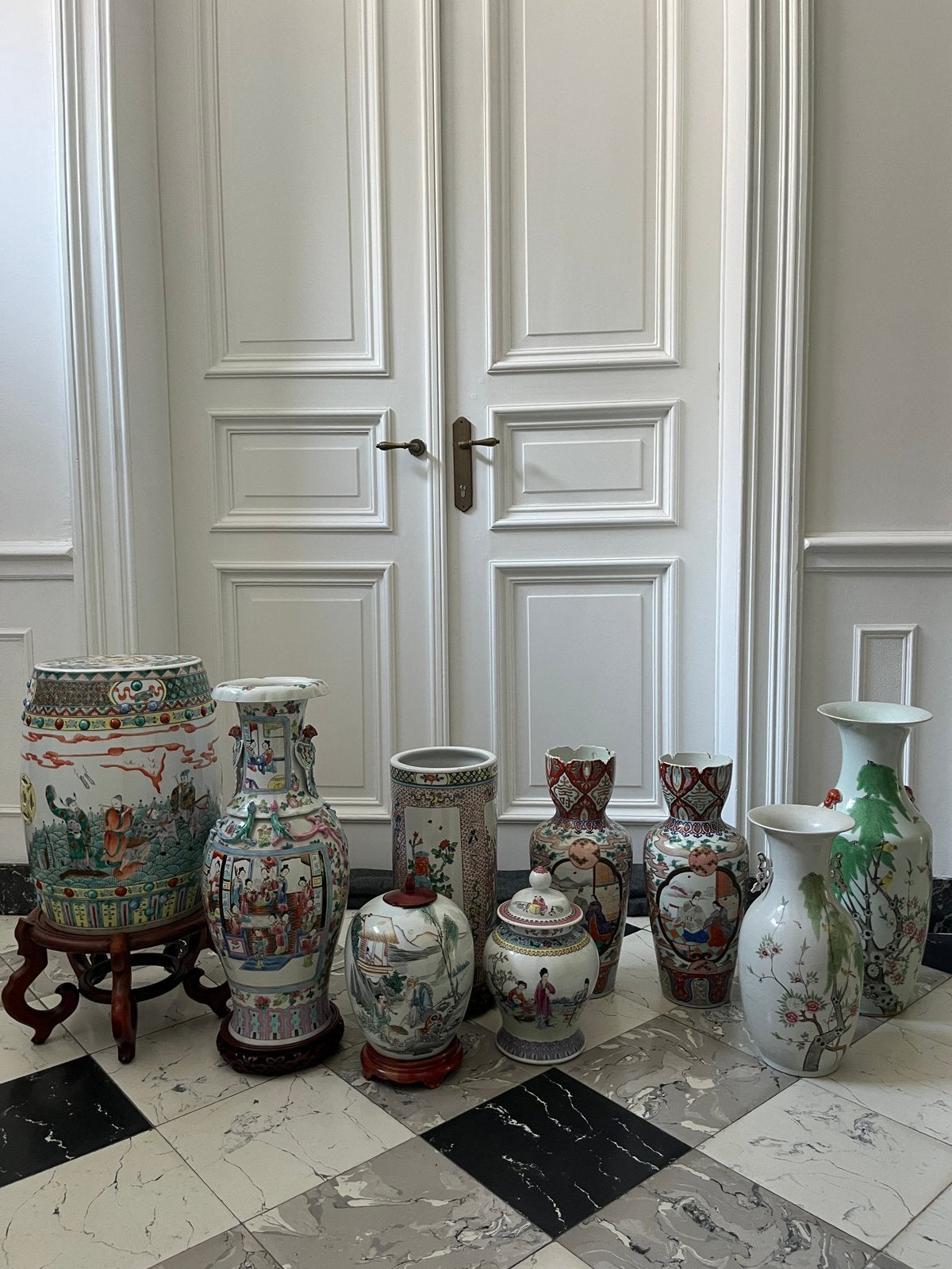 Groot lot antiek chinees porselein vazen, Ophalen of Verzenden