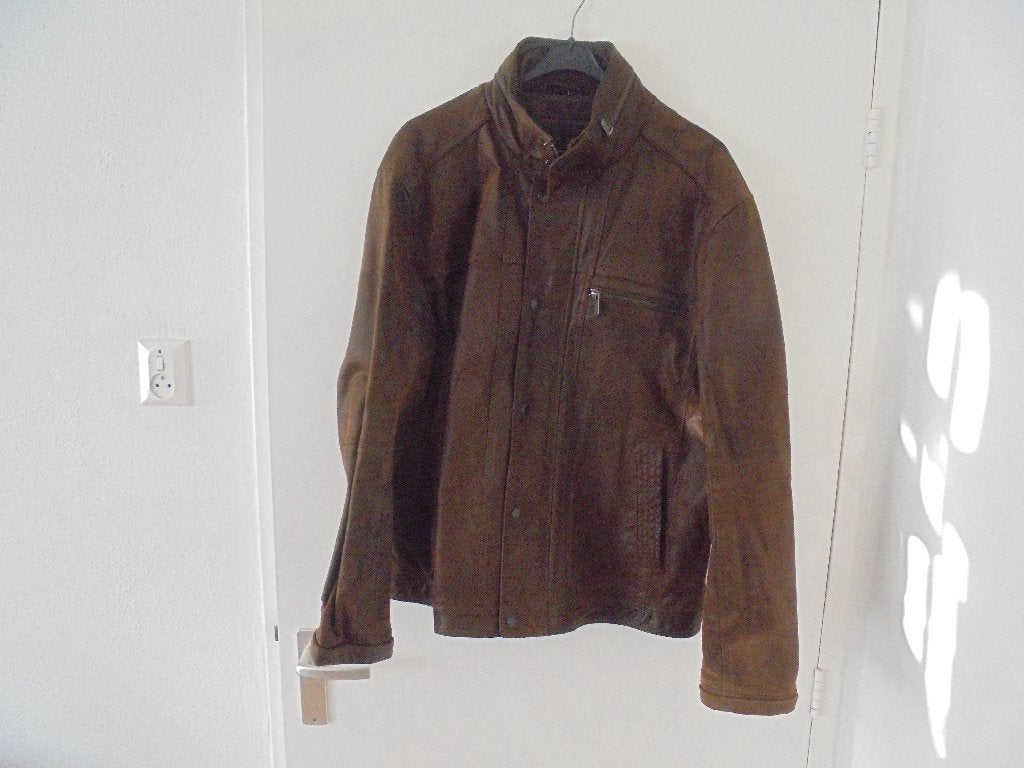 Leren/Suede heren jas LIV Maat XL, Bruin, Verzenden, LIV, Maat 56/58 (XL)