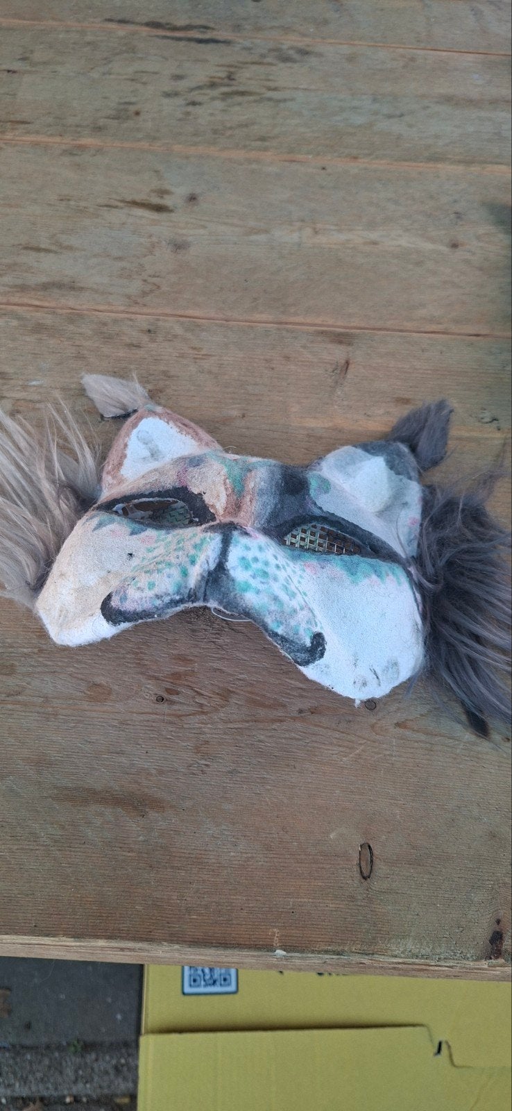 Handgemaakt dierenmasker voor cosplay of toneel, Ophalen, Gebruikt, Toneelattributen of Onderdelen