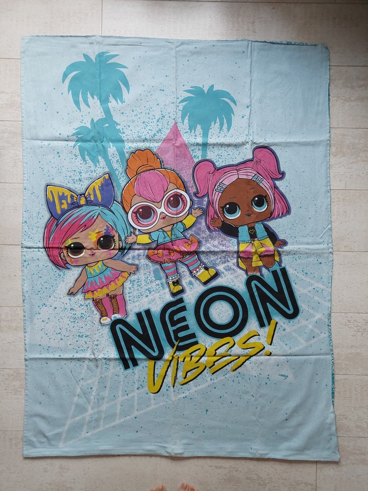 Lol Surprise Neon dekbedovertrek Baby Peuter Kleuter, Zo goed als nieuw, Roze, Verzenden, Meisje