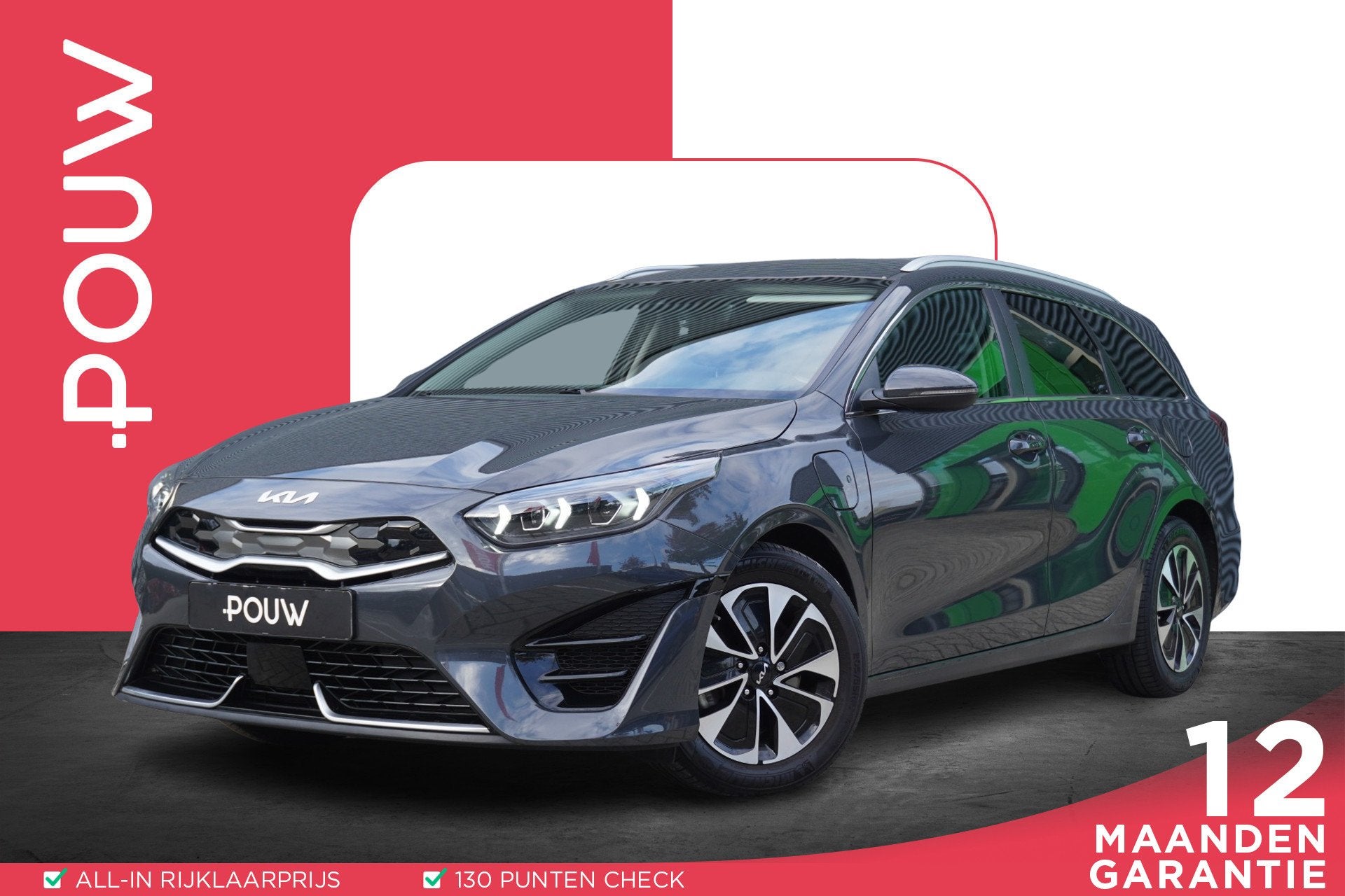 Kia Ceed Sportswagon 1.6 GDI PHEV 140pk DynamicPlusLine Trek, Auto's, 12 maanden, Gebruikt, Leder en Stof, 1508 kg