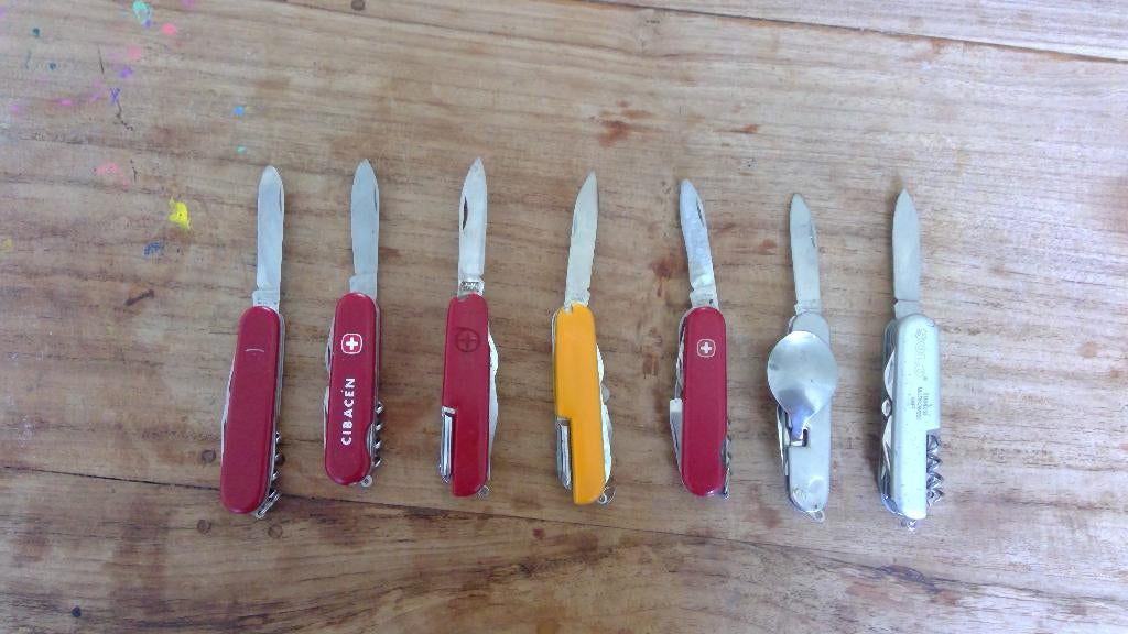 Set zakmessen 7 stuk., Caravans en Kamperen, Ophalen of Verzenden, Gebruikt