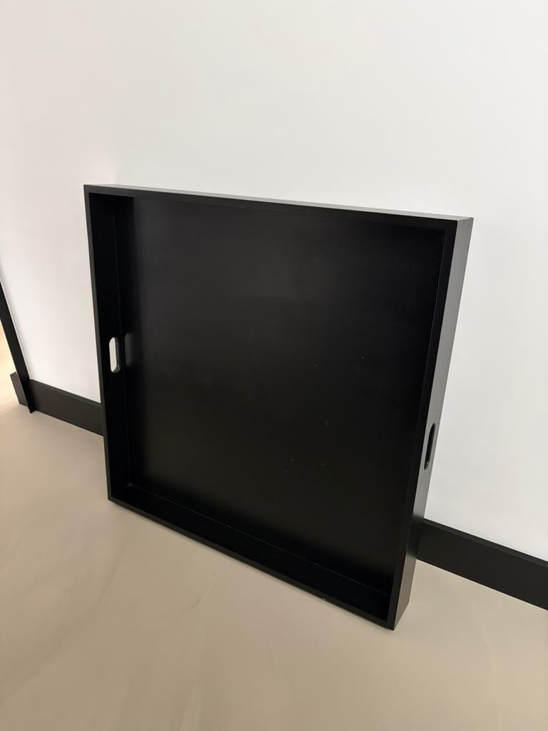 Dienblad XXL zwart, Huis en Inrichting, Ophalen of Verzenden, Gebruikt, Vierkant, Hout