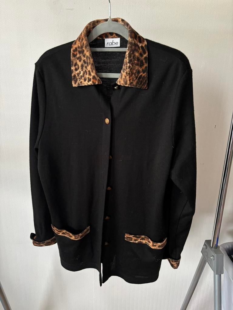 Rabe vest panter, Kleding | Dames, Truien en Vesten, Ophalen of Verzenden, Zo goed als nieuw, Maat 38/40 (M), Bruin