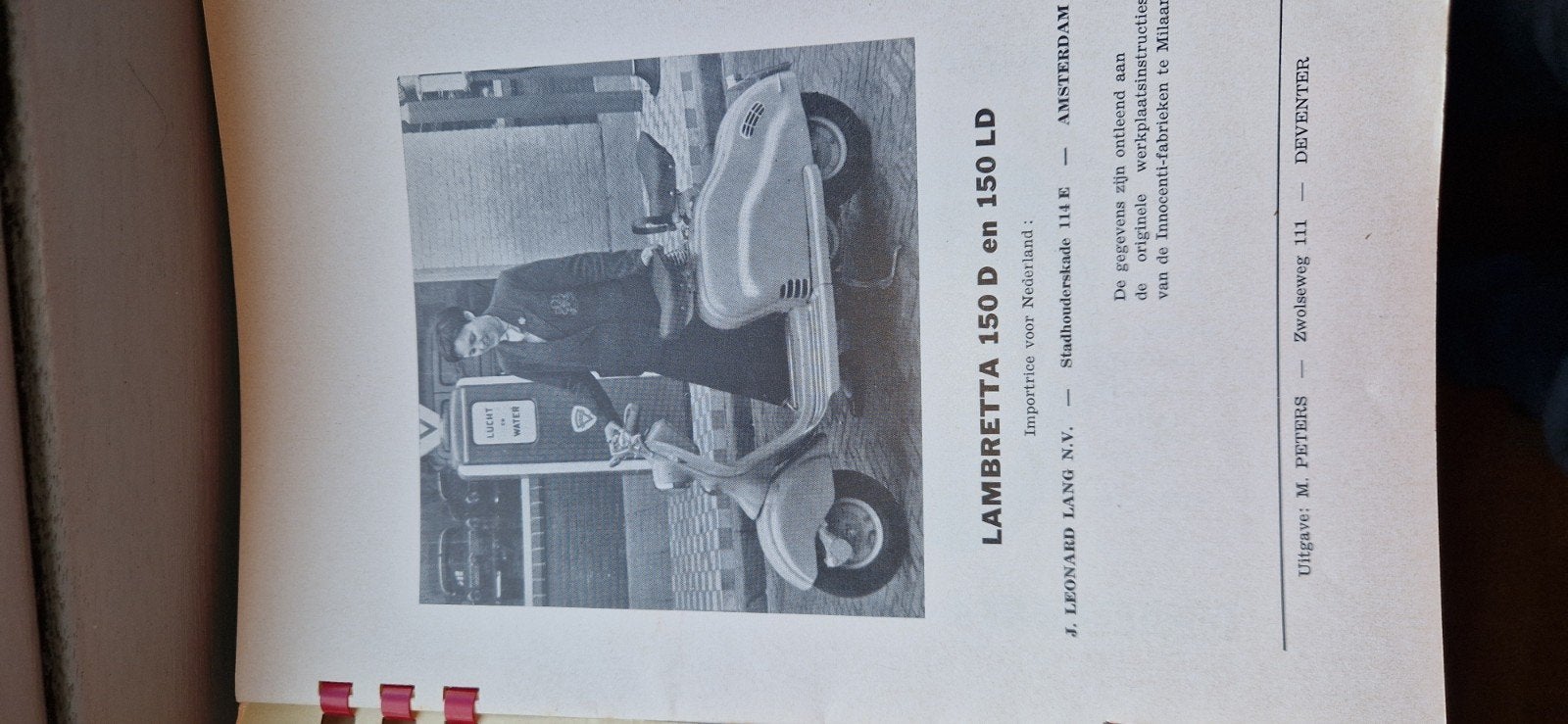 Lambretta 150 D en 150 LD Werkplaatshandboek, Fietsen en Brommers, Ophalen of Verzenden, Gebruikt
