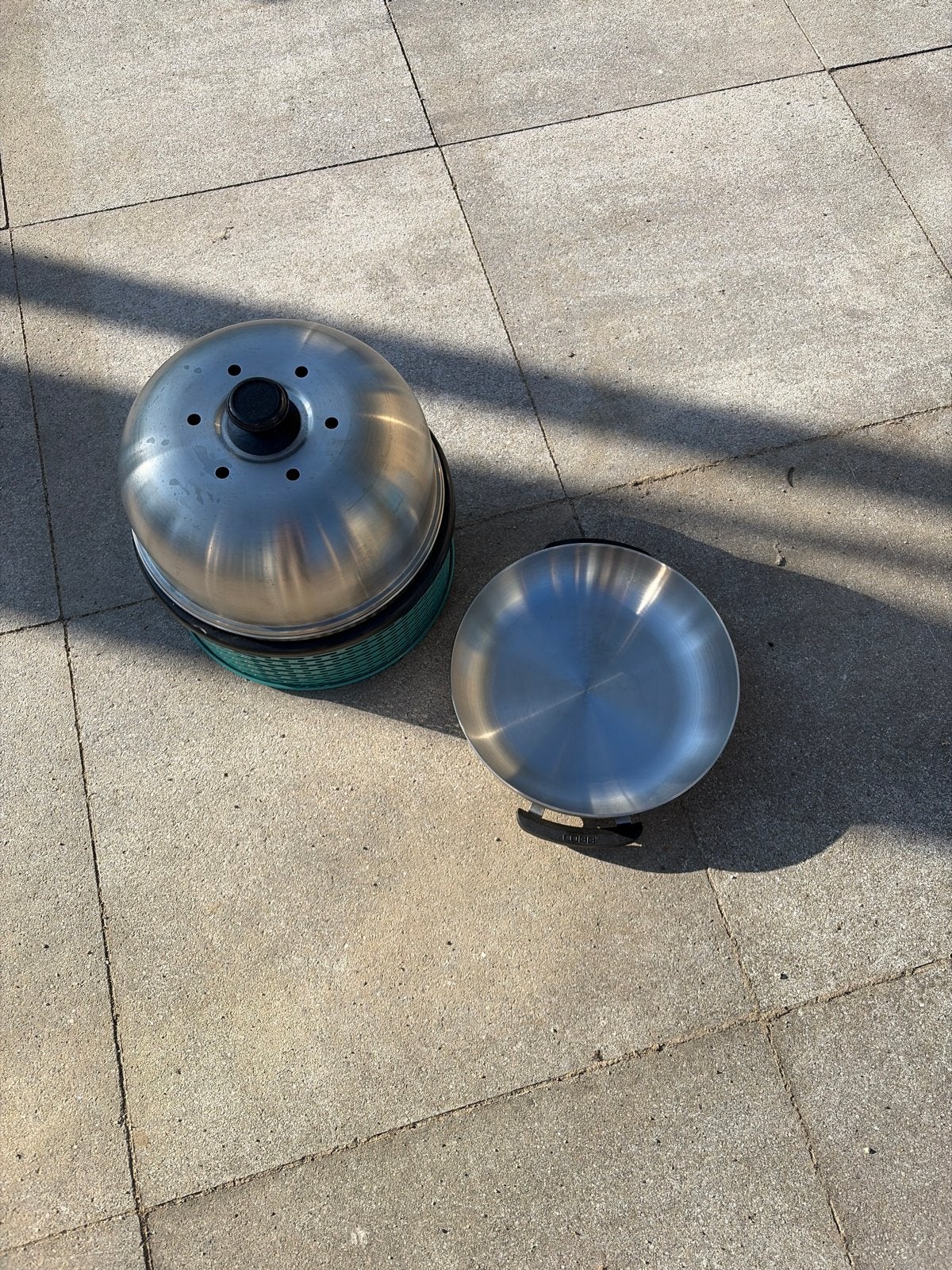 Cobb bbq inclusief wokpan en 3 cobb stones, Ophalen, Gebruikt