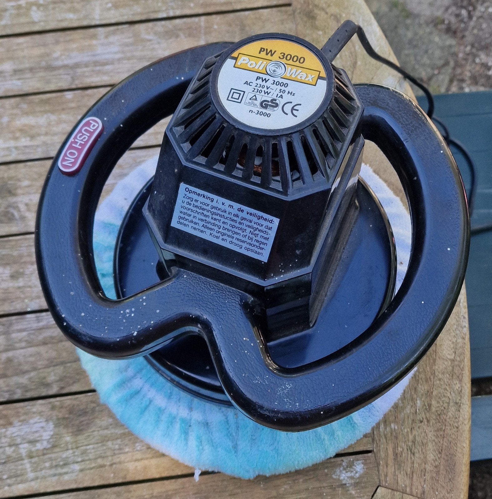 PoliWax PW 3000 Poetsmachine - Ideaal voor grote oppervlakke, Ophalen of Verzenden