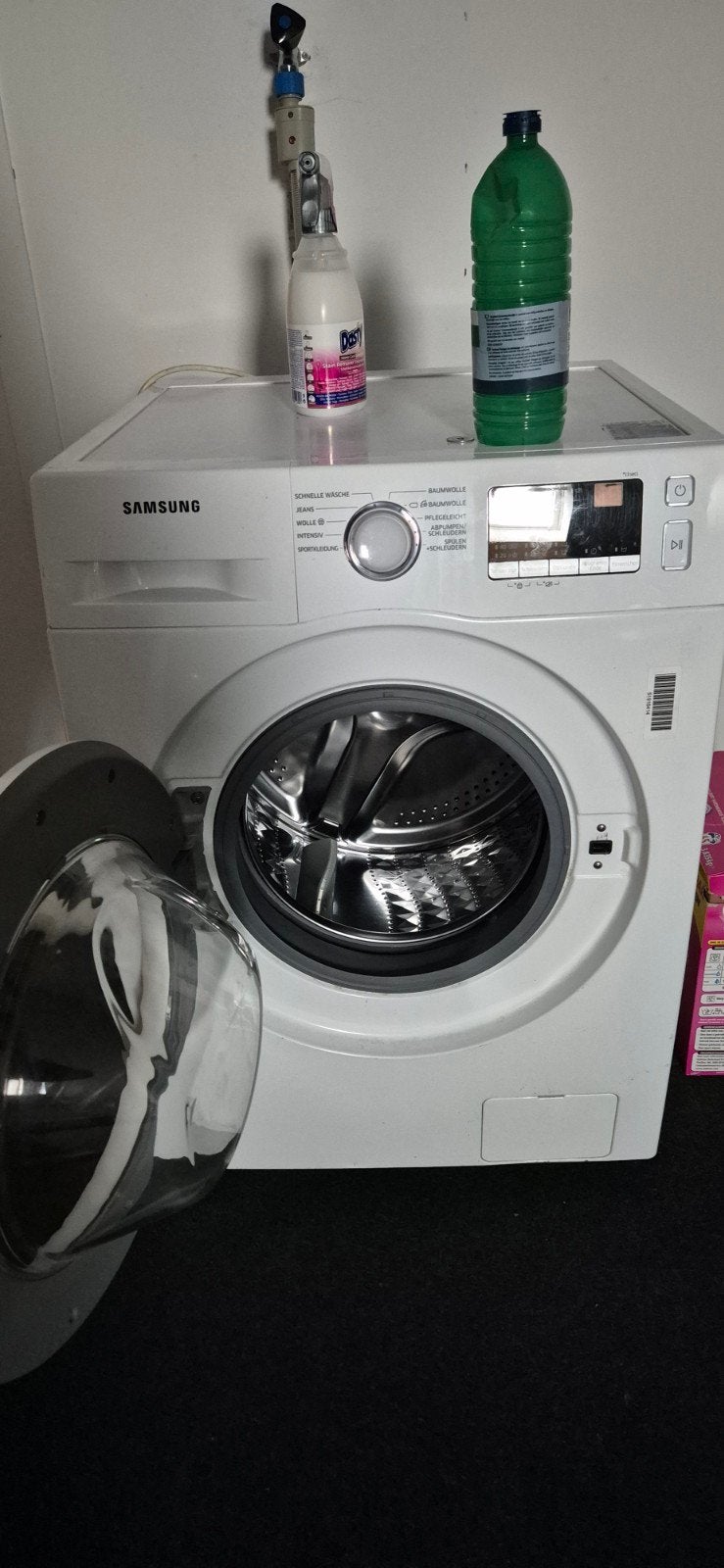 Samsung Wasmachine WW80J3400KW - Goede staat, Witgoed en Apparatuur, Ophalen, 1200 tot 1600 toeren, Gebruikt, 8 tot 10 kg