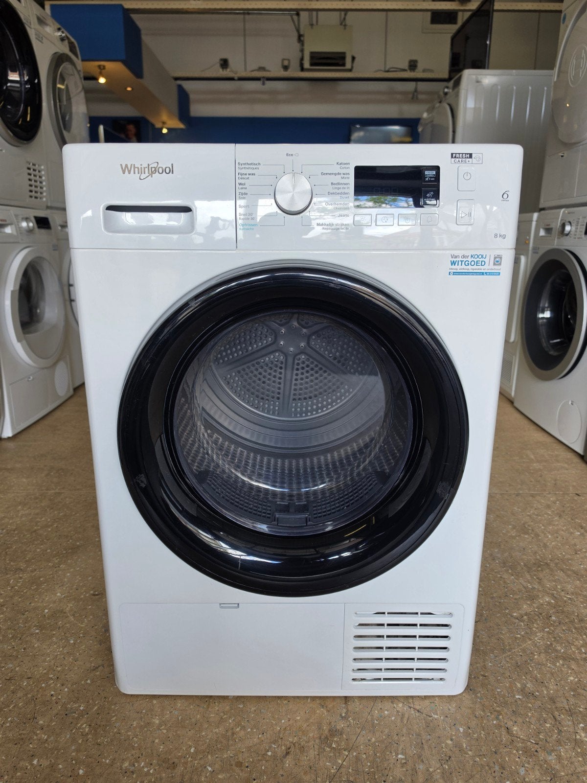 Whirlpool condensdroger | 8 kilo | Garantie & Gratis thuis ✅, Ophalen, Jirnsum, Anti-kreukfase, 8 tot 10 kg