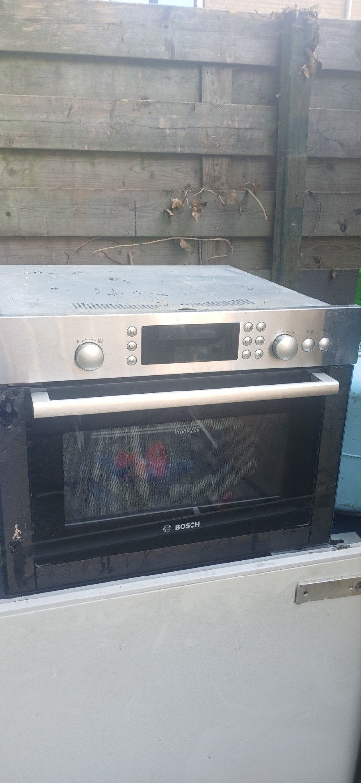 Bosch Innowave Combi-oven - Zo goed als nieuw, Ophalen, 45 tot 50 cm, Bosch, Inbouw