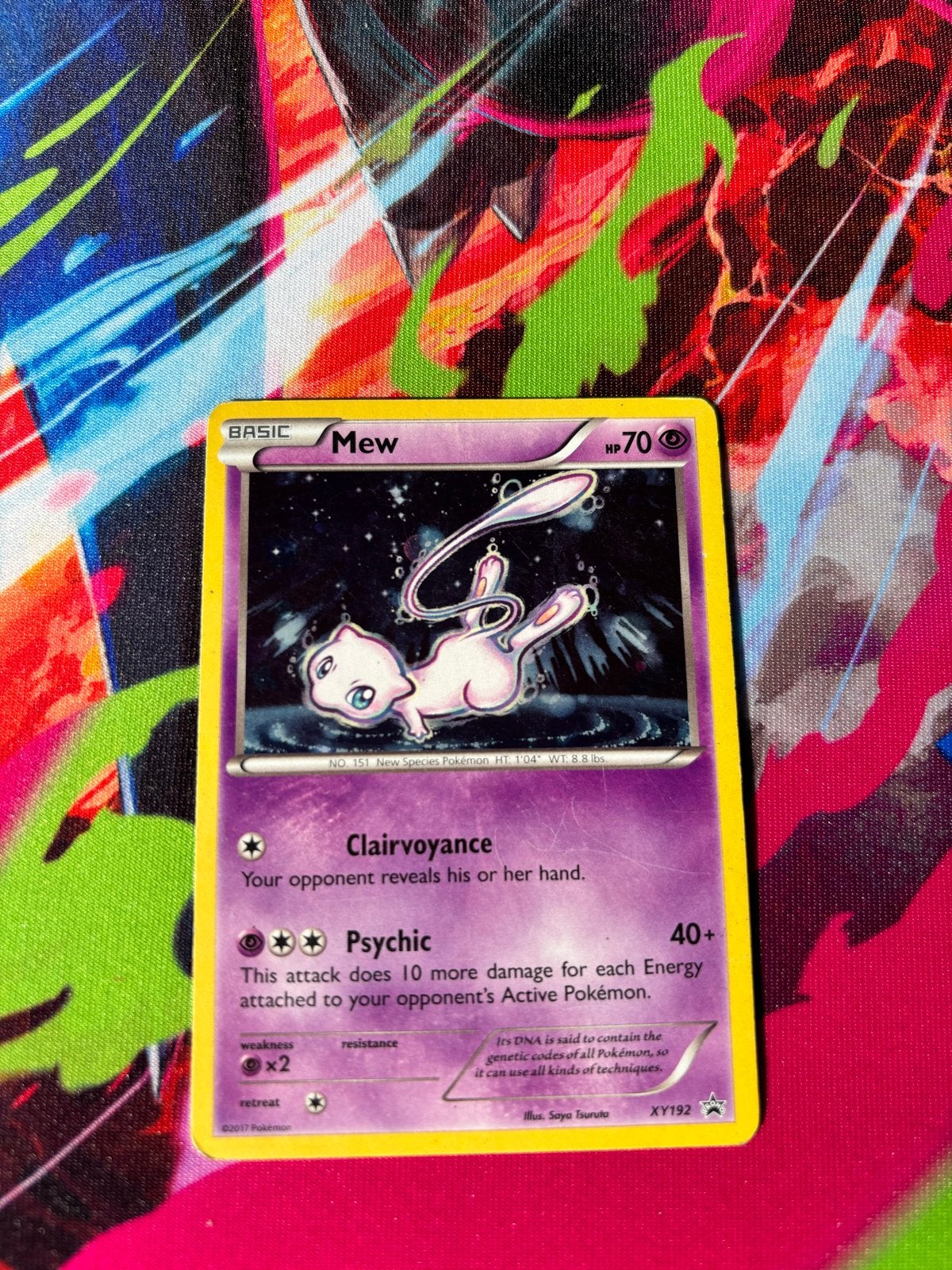 Mew XY192 Promo, Hobby en Vrije tijd, Verzamelkaartspellen | Pokémon, Ophalen, Gebruikt, Losse kaart