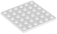 Lego plaatjes/plates 6x6 wit 2 stuks losse onderdelen, Ophalen of Verzenden, Gebruikt, Losse stenen, Lego